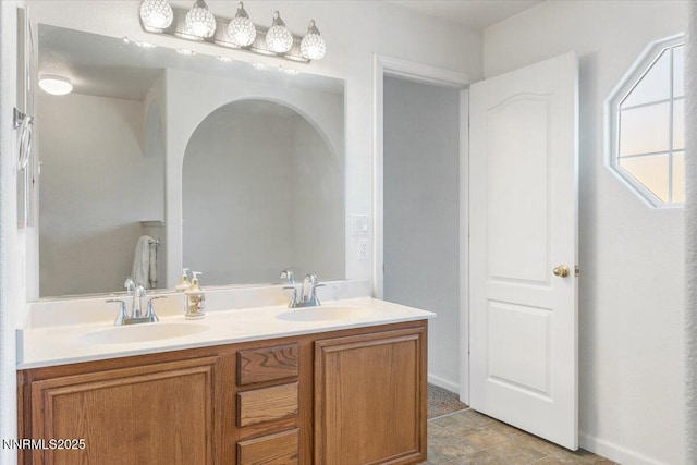 18324 Dustin Ct, Reno, NV 89508 - full bathroom featuring double vanity and baseboards