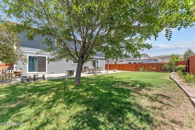 18324 Dustin Ct, Reno, NV 89508 - fenced backyard featuring a patio area