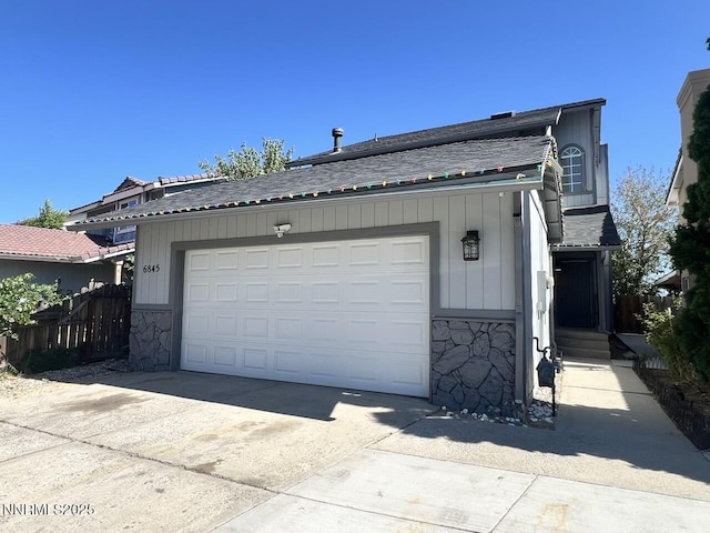 6845 Forsythia Way, Reno, NV 89506 - garage with concrete driveway