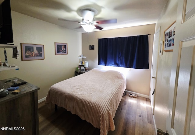 654 Keddie St, Fallon, NV 89406 - bedroom featuring wood finished floors and a ceiling fan