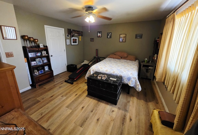 654 Keddie St, Fallon, NV 89406 - bedroom featuring light wood finished floors and a ceiling fan