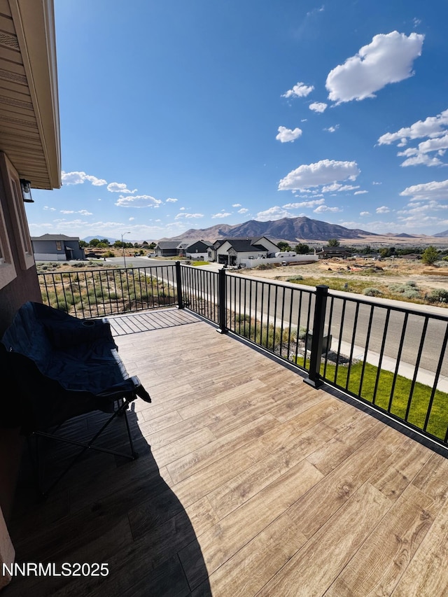 5290 Marla Dr, Winnemucca, NV 89445 - wooden deck featuring a mountain view