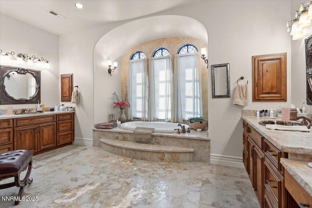 1555 Boulder Field Way, Reno, NV 89511 - bathroom with a garden tub and two vanities