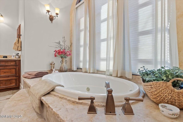 1555 Boulder Field Way, Reno, NV 89511 - full bathroom featuring plenty of natural light, a whirlpool tub, and vanity