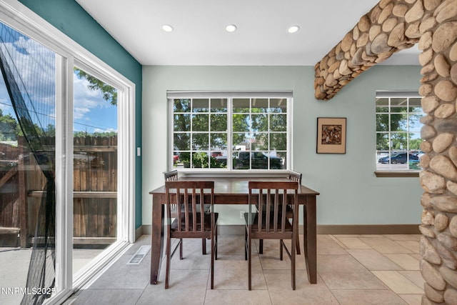 1320 Yori Ave, Reno, NV 89502 - dining room featuring healthy amount of natural light, recessed lighting, and tile patterned floors