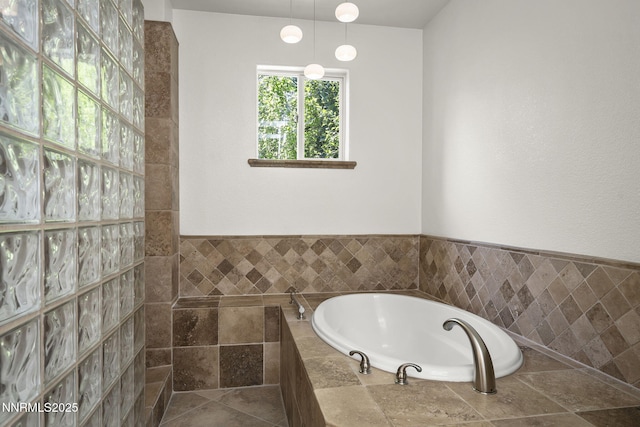 4033 Clover Creek Ct, Reno, NV 89519 - bathroom featuring a garden tub and a walk in shower