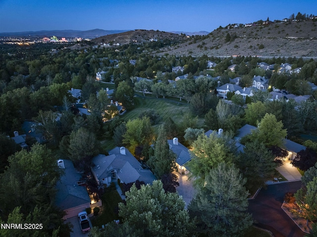 4033 Clover Creek Ct, Reno, NV 89519 - aerial view of property and surrounding area featuring mountains