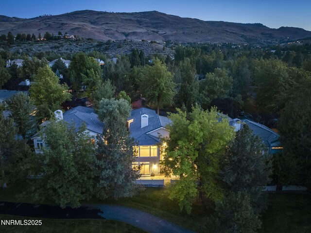 4033 Clover Creek Ct, Reno, NV 89519 - aerial view of property and surrounding area featuring a mountain backdrop