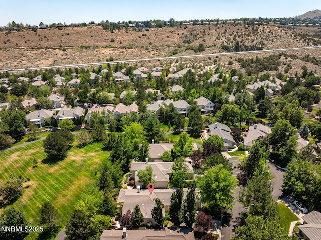4033 Clover Creek Ct, Reno, NV 89519 - aerial perspective of suburban area featuring property parcel outlined