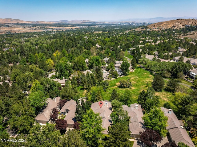 4033 Clover Creek Ct, Reno, NV 89519 - aerial perspective of suburban area featuring a mountainous background