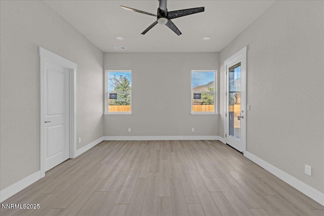 2800 Pamela Pl, Minden, NV 89423 - empty room featuring light wood-type flooring and ceiling fan