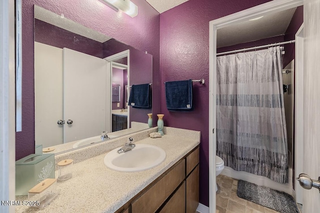 1536 Irene Way, Sparks, NV 89431 - full bath featuring vanity, a textured wall, and a shower with shower curtain