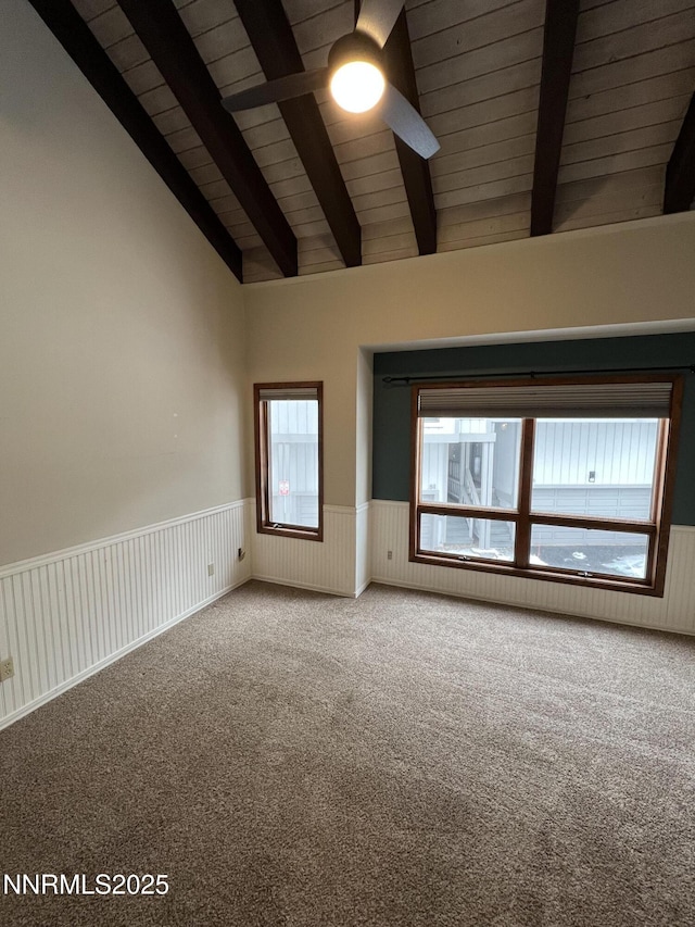 908 Harold Dr Unit 23, Incline Village, NV 89451 - carpeted empty room featuring a wainscoted wall and ceiling fan