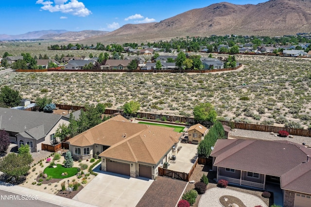 2885 Rio Vis, Minden, NV 89423 - aerial view of residential area featuring a mountain backdrop