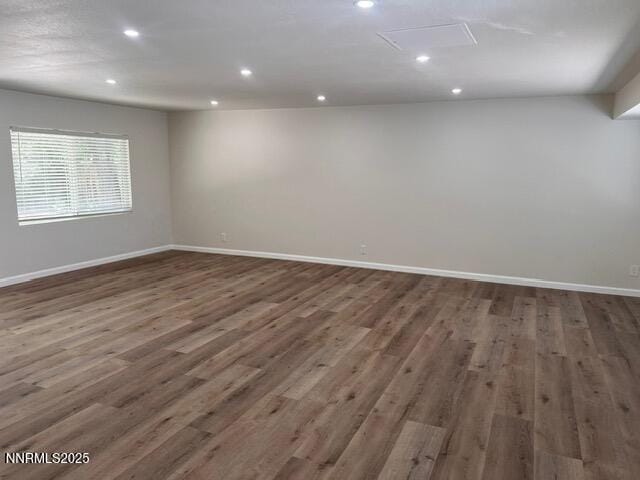9180 Fremont Way, Reno, NV 89506 - unfurnished room with wood finished floors and recessed lighting