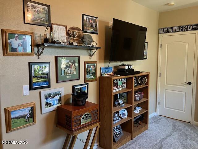 4073 Talladega Dr, Sparks, NV 89436 - hall with carpet floors and baseboards