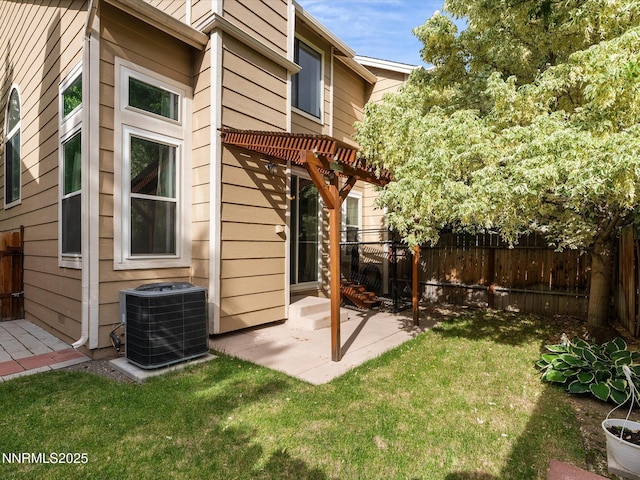 4325 Leeward Ln, Reno, NV 89502 - rear view of house with a fenced backyard, a patio area, and a pergola