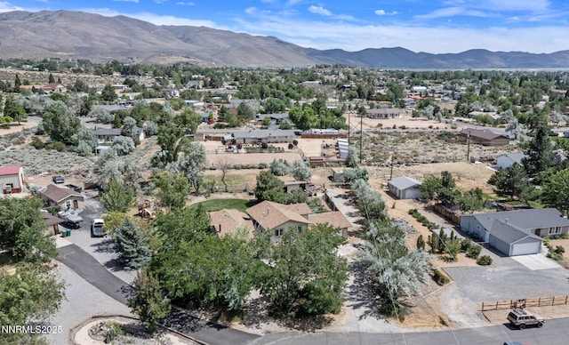 2450 Chukar Dr, Washoe Valley, NV 89704 - aerial perspective of suburban area with a mountainous background