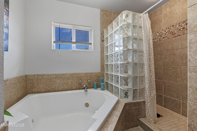 2450 Chukar Dr, Washoe Valley, NV 89704 - full bath featuring a whirlpool tub and a tile shower