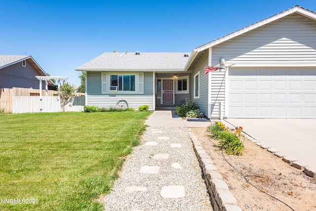 653 Carmel Way, Gardnerville, NV 89460 - single story home with an attached garage, driveway, and roof with shingles