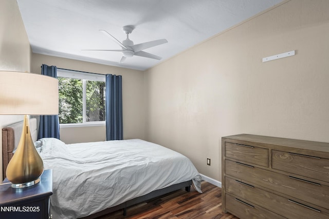 978 Glenrock Dr Unit 36, Incline Village, NV 89451 - bedroom featuring dark wood finished floors and a ceiling fan