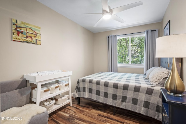 978 Glenrock Dr Unit 36, Incline Village, NV 89451 - bedroom with wood finished floors and a ceiling fan