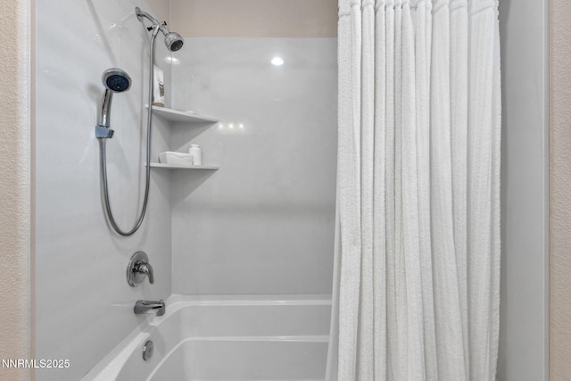 3579 Long Dr, Minden, NV 89423 - bathroom featuring shower / bath combination with curtain
