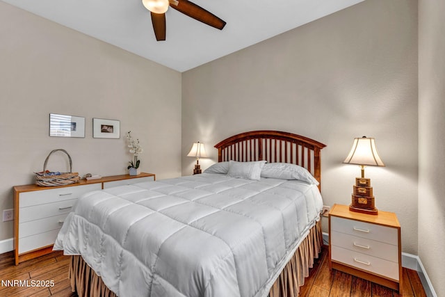 3579 Long Dr, Minden, NV 89423 - bedroom featuring hardwood / wood-style flooring and a ceiling fan