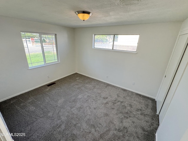 1568 County Rd, Minden, NV 89423 - spare room with healthy amount of natural light, dark colored carpet, and a textured ceiling