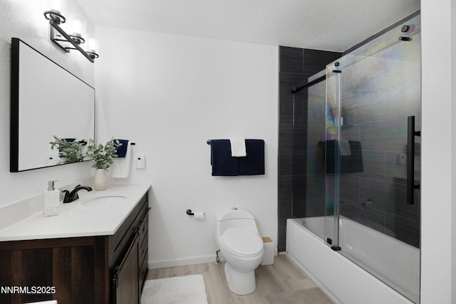 960 Apollo Way, Incline Village, NV 89451 - bathroom featuring vanity, wood finished floors, and shower / bath combination with glass door