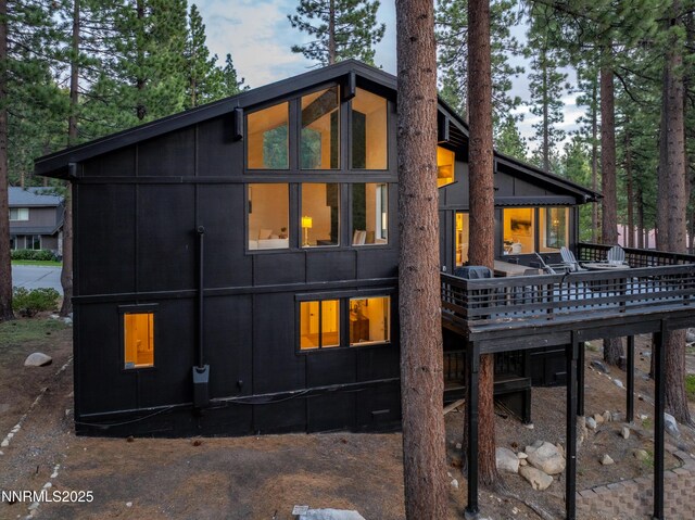 960 Apollo Way, Incline Village, NV 89451 - rear view of property with a deck