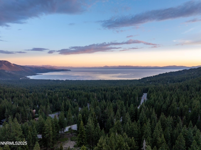 960 Apollo Way, Incline Village, NV 89451 - mountain view featuring a heavily wooded area and a nearby body of water