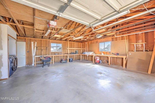3480 York Ln, Fallon, NV 89406 - garage with washing machine and clothes dryer