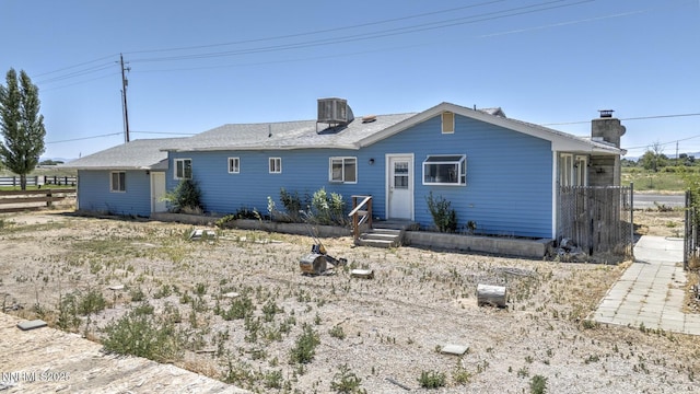 3480 York Ln, Fallon, NV 89406 - rear view of house featuring a chimney