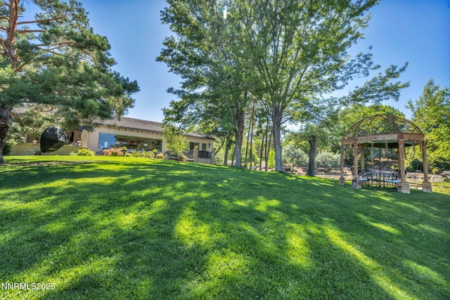 3820 Frost Ln, Reno, NV 89511 - view of grassy yard with a gazebo