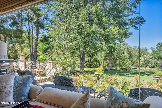 3820 Frost Ln, Reno, NV 89511 - view of patio featuring view of scattered trees and a playground