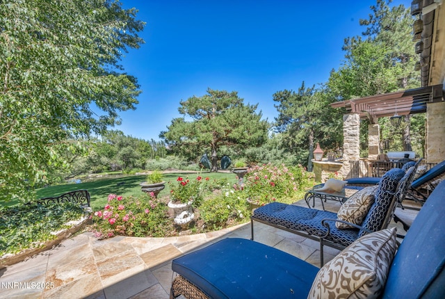 3820 Frost Ln, Reno, NV 89511 - view of patio / terrace featuring a pergola