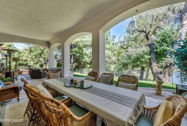 3820 Frost Ln, Reno, NV 89511 - view of patio / terrace featuring outdoor dining space and an outdoor hangout area