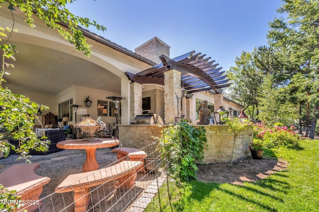 3820 Frost Ln, Reno, NV 89511 - view of patio with an outdoor kitchen