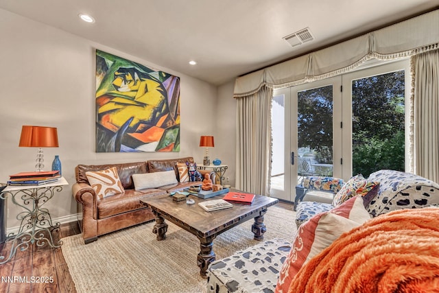 3820 Frost Ln, Reno, NV 89511 - living area with wood finished floors and recessed lighting