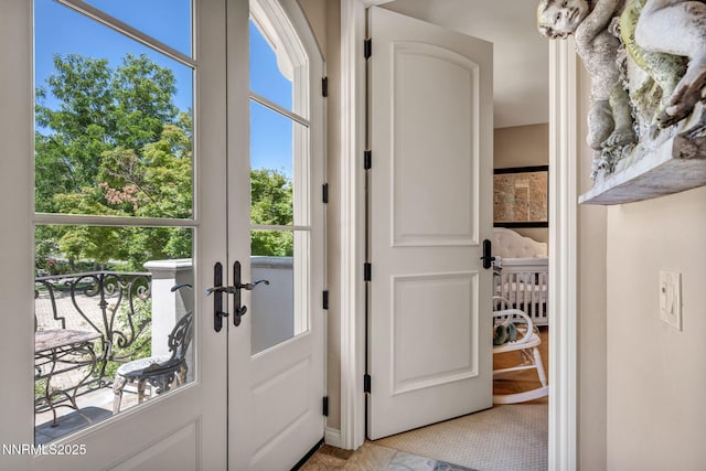 3820 Frost Ln, Reno, NV 89511 - doorway to outside featuring french doors and healthy amount of natural light