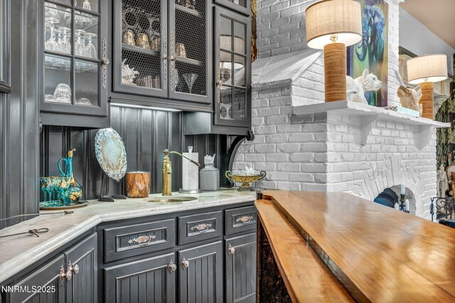 3820 Frost Ln, Reno, NV 89511 - bar area featuring a sink