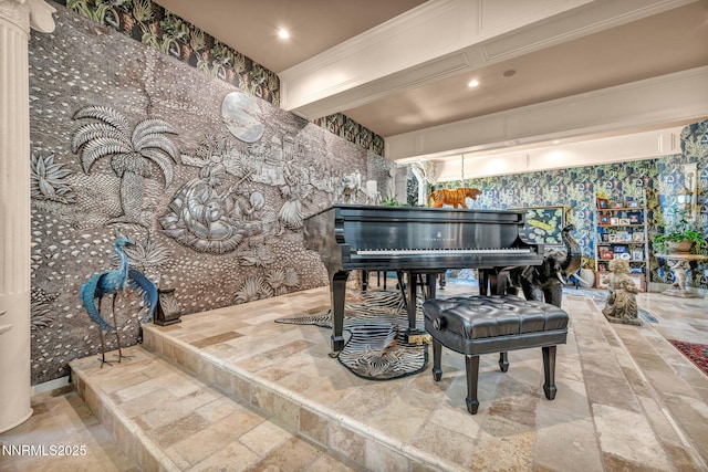 3820 Frost Ln, Reno, NV 89511 - miscellaneous room featuring stone tile floors and recessed lighting
