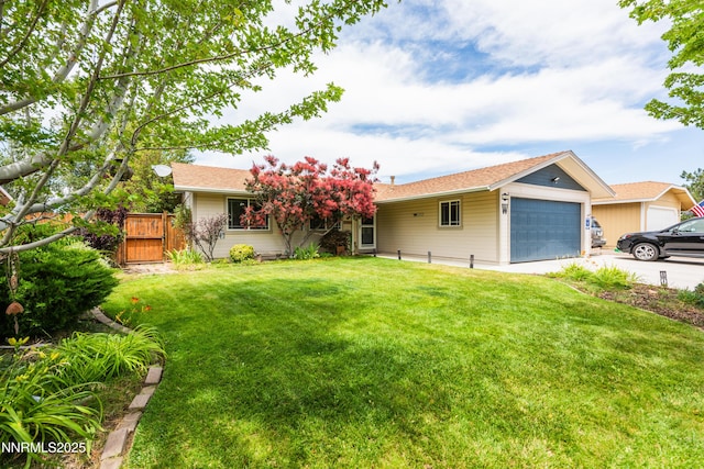 644 Carmel Way, Gardnerville, NV 89460 - ranch-style home featuring a garage, a gate, and driveway