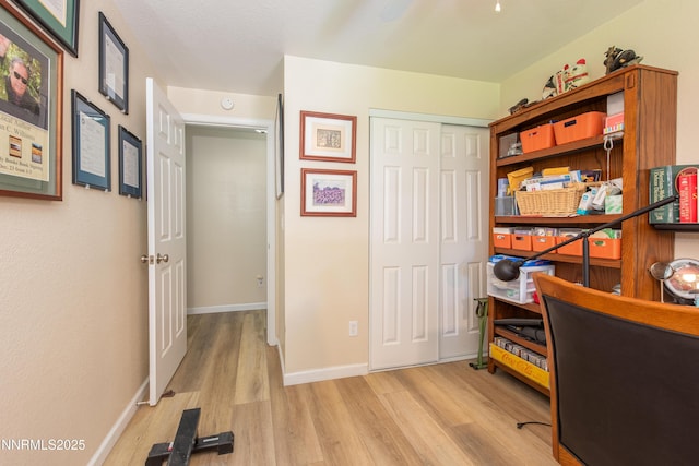 644 Carmel Way, Gardnerville, NV 89460 - office area featuring light wood-type flooring and baseboards