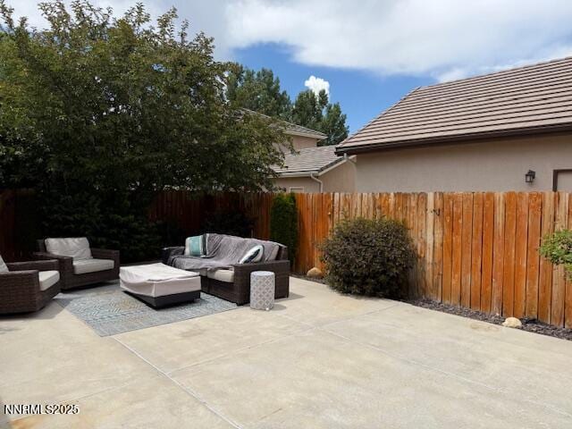 1108 Tuscan Ct, Minden, NV 89423 - view of patio / terrace with outdoor lounge area