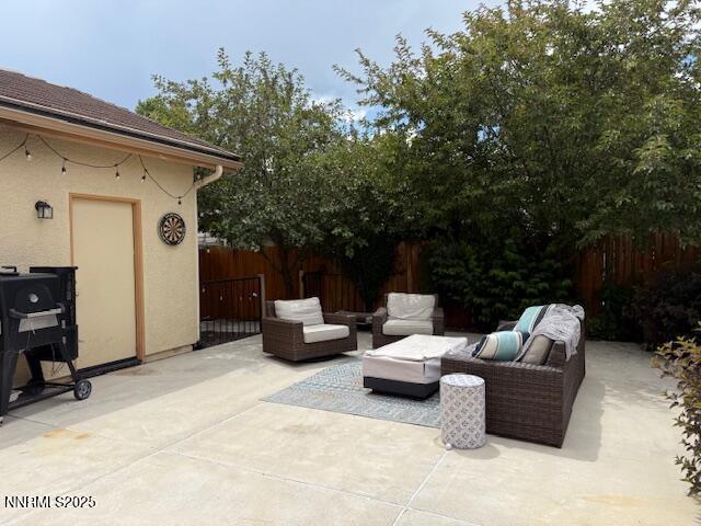 1108 Tuscan Ct, Minden, NV 89423 - view of patio / terrace featuring an outdoor living space