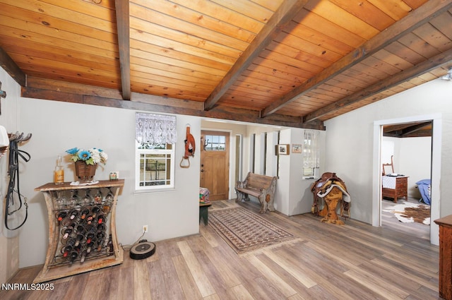 4525 Schurz Hwy, Fallon, NV 89406 - entryway with wood finished floors and wooden ceiling