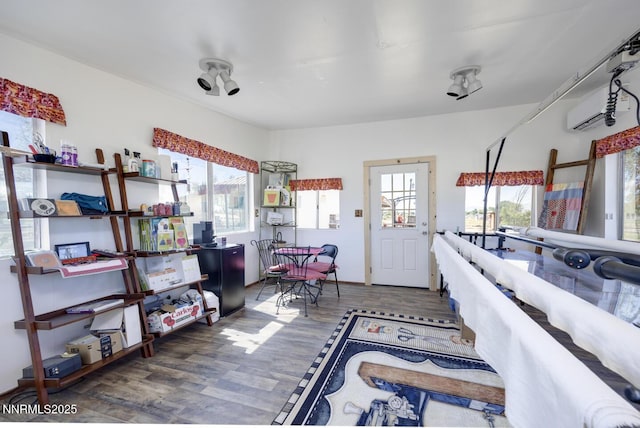 4525 Schurz Hwy, Fallon, NV 89406 - miscellaneous room with wood finished floors and a wall mounted AC