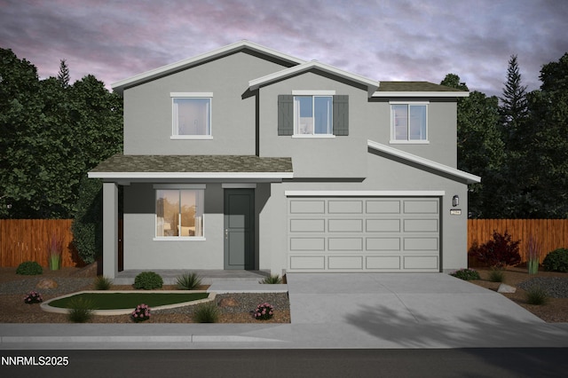 620 E Patrician Dr Lot 5, Reno, NV 89506 - traditional-style home featuring concrete driveway, stucco siding, an attached garage, and a porch